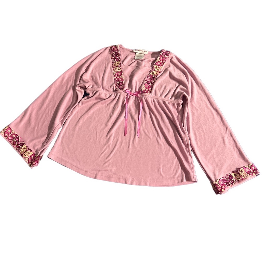 American girl butterfly trimmed tunic top